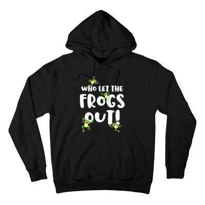 Funny Passover Who Let The Frogs Out Jewish Seder Fami Hoodie