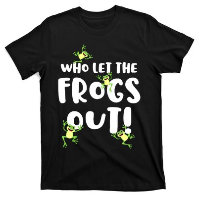 Funny Passover Who Let The Frogs Out Jewish Seder Fami T-Shirt