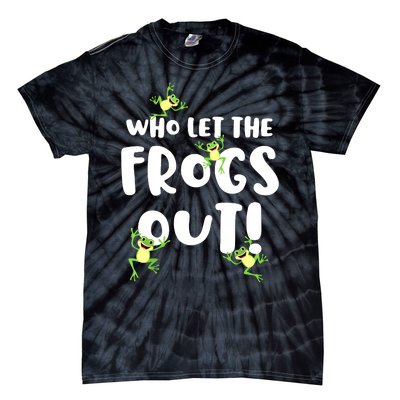 Funny Passover Who Let The Frogs Out Jewish Seder Fami Tie-Dye T-Shirt