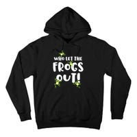 Funny Passover Who Let The Frogs Out Jewish Seder Fami Tall Hoodie