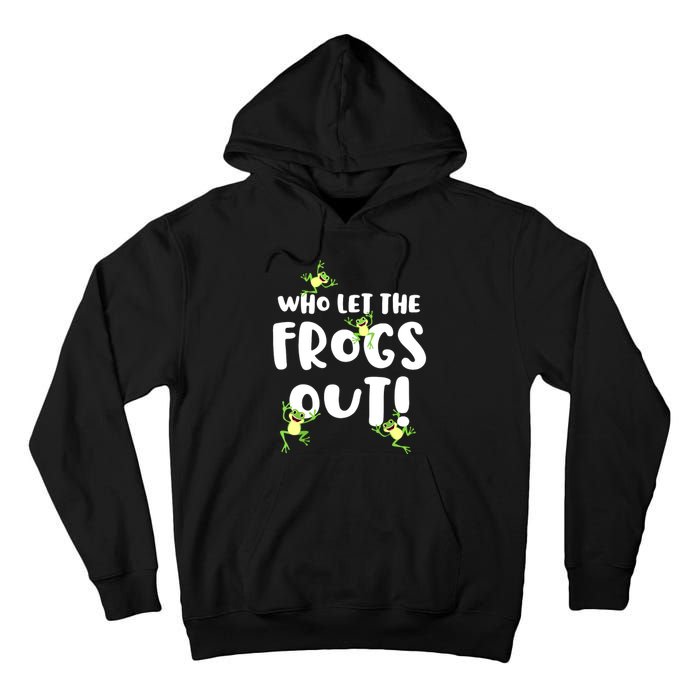 Funny Passover Who Let The Frogs Out Jewish Seder Fami Tall Hoodie