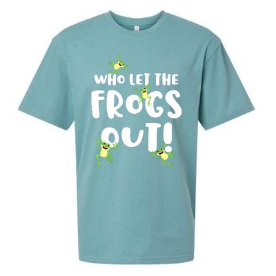 Funny Passover Who Let The Frogs Out Jewish Seder Fami Sueded Cloud Jersey T-Shirt