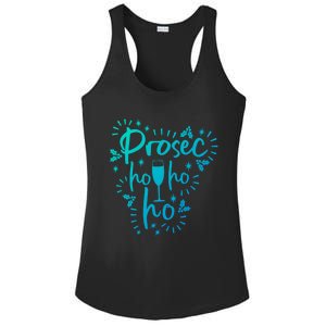 Funny Prosecco Wine Christmas I Prosec Ho Ho Ho Gift Ladies PosiCharge Competitor Racerback Tank