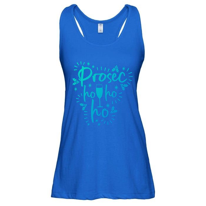 Funny Prosecco Wine Christmas I Prosec Ho Ho Ho Gift Ladies Essential Flowy Tank