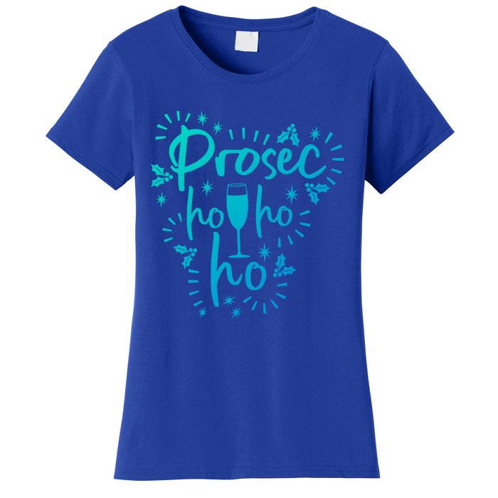 Funny Prosecco Wine Christmas I Prosec Ho Ho Ho Gift Women's T-Shirt