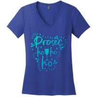 Funny Prosecco Wine Christmas I Prosec Ho Ho Ho Gift Women's V-Neck T-Shirt