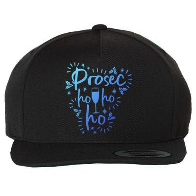 Funny Prosecco Wine Christmas I Prosec Ho Ho Ho Gift Wool Snapback Cap