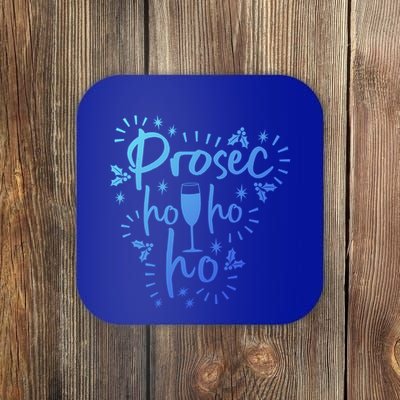Funny Prosecco Wine Christmas I Prosec Ho Ho Ho Gift Coaster