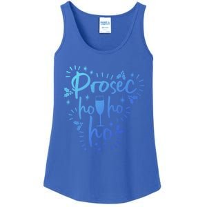 Funny Prosecco Wine Christmas I Prosec Ho Ho Ho Gift Ladies Essential Tank