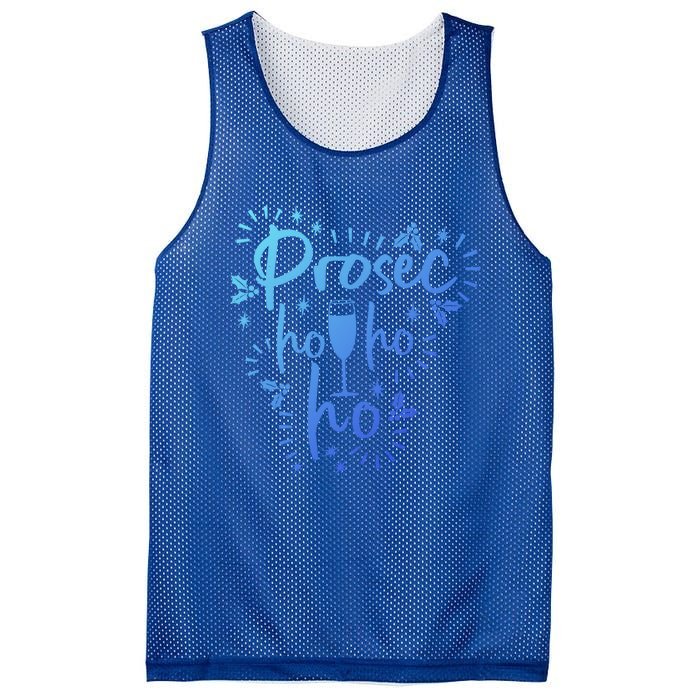 Funny Prosecco Wine Christmas I Prosec Ho Ho Ho Gift Mesh Reversible Basketball Jersey Tank