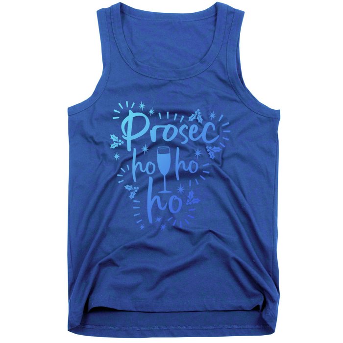 Funny Prosecco Wine Christmas I Prosec Ho Ho Ho Gift Tank Top