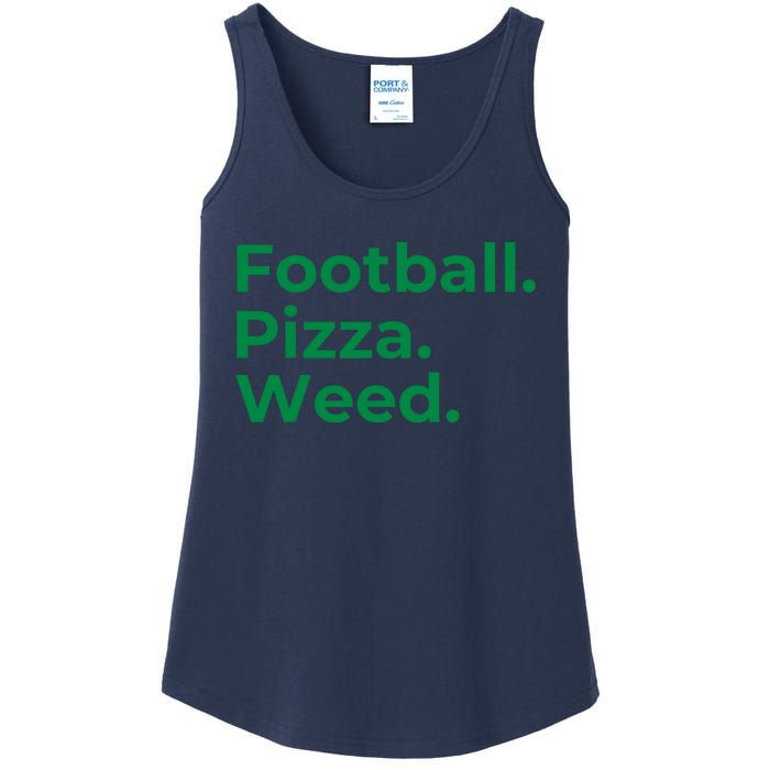 Football Pizza Weed Ladies Essential Tank