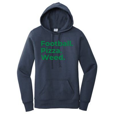 Football Pizza Weed Women's Pullover Hoodie