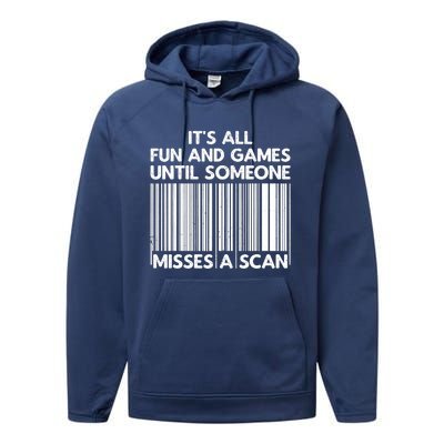 Funny Postal Worker Design For Men Women Postal Mail Office Performance Fleece Hoodie