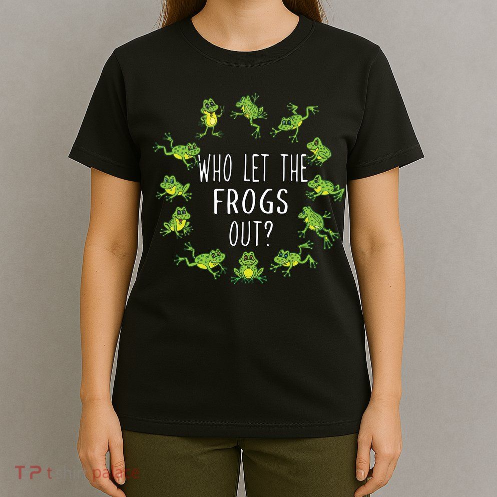 Funny Passover Who Let The Frogs Out Jewish Seder T-Shirt