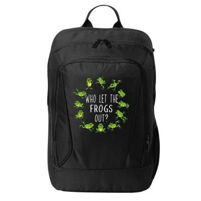 Funny Passover Who Let The Frogs Out Jewish Seder City Backpack