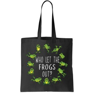 Funny Passover Who Let The Frogs Out Jewish Seder Tote Bag