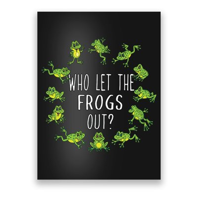 Funny Passover Who Let The Frogs Out Jewish Seder Poster