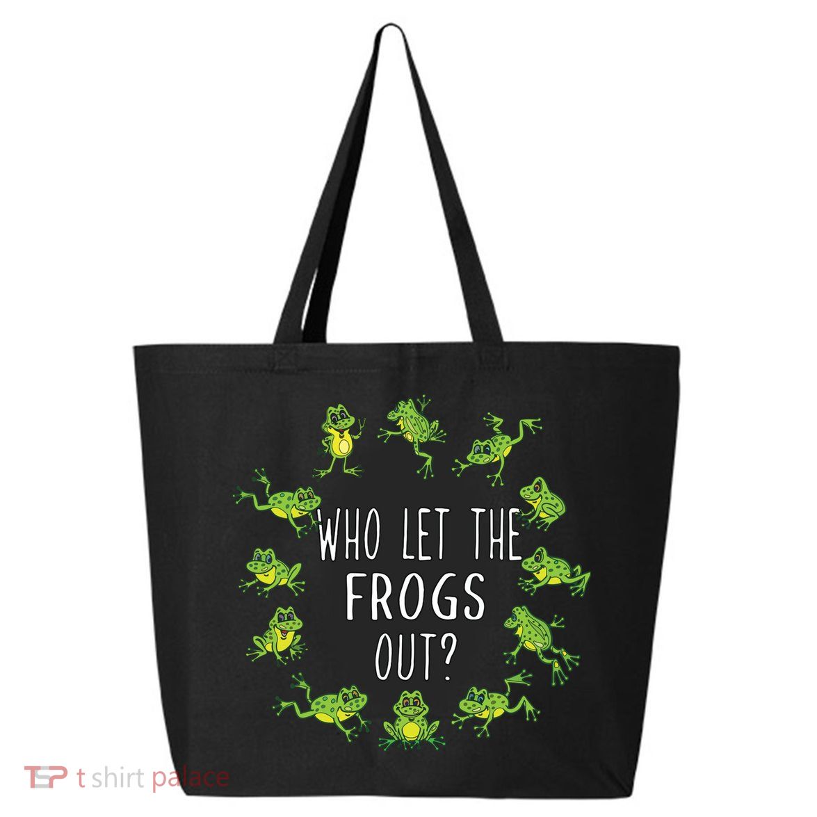 Funny Passover Who Let The Frogs Out Jewish Seder 25L Jumbo Tote