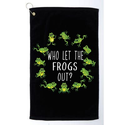 Funny Passover Who Let The Frogs Out Jewish Seder Golf Towel