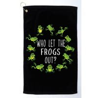 Funny Passover Who Let The Frogs Out Jewish Seder Golf Towel