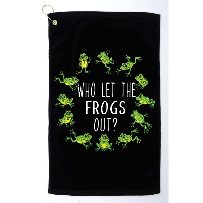 Funny Passover Who Let The Frogs Out Jewish Seder Golf Towel