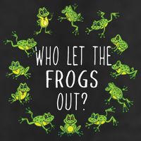 Funny Passover Who Let The Frogs Out Jewish Seder Golf Towel