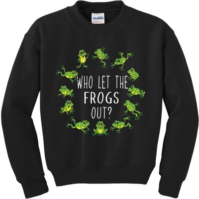Funny Passover Who Let The Frogs Out Jewish Seder Kids Sweatshirt