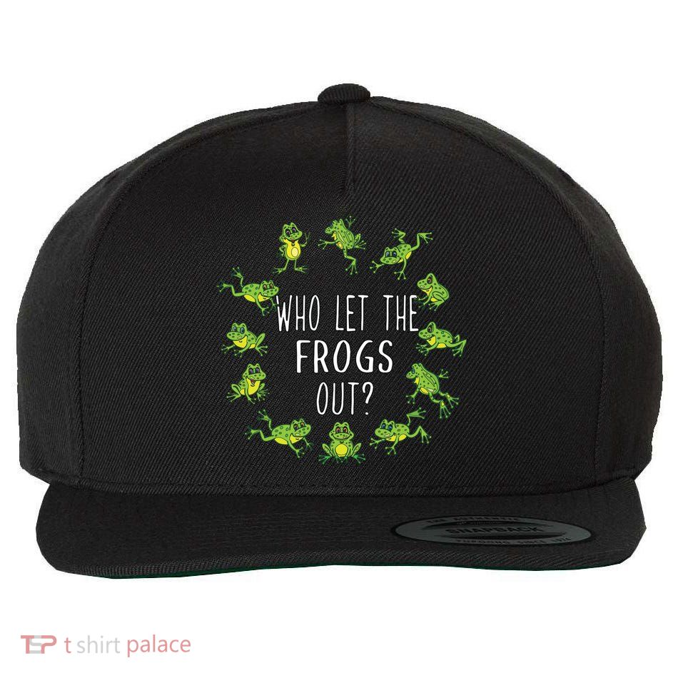 Funny Passover Who Let The Frogs Out Jewish Seder Wool Snapback Cap