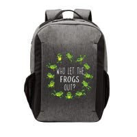 Funny Passover Who Let The Frogs Out Jewish Seder Vector Backpack
