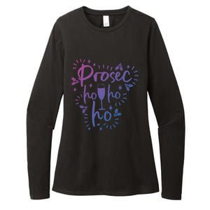 Funny Prosecco Wine Christmas I Prosec Ho Ho Ho Gift Womens CVC Long Sleeve Shirt