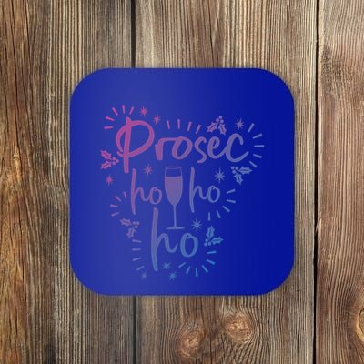 Funny Prosecco Wine Christmas I Prosec Ho Ho Ho Gift Coaster