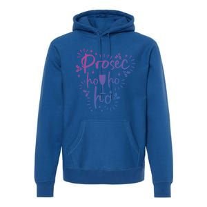 Funny Prosecco Wine Christmas I Prosec Ho Ho Ho Gift Premium Hoodie