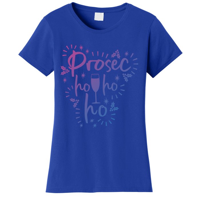 Funny Prosecco Wine Christmas I Prosec Ho Ho Ho Gift Women's T-Shirt