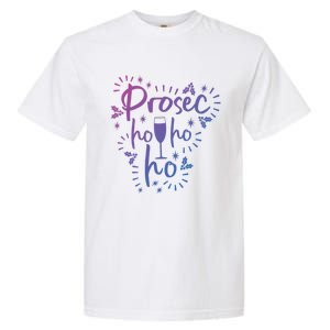 Funny Prosecco Wine Christmas I Prosec Ho Ho Ho Gift Garment-Dyed Heavyweight T-Shirt