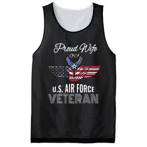 Funny Proud Wife Of Usair Force Veteran Patriotic Military Spouse Mesh Reversible Basketball Jersey Tank