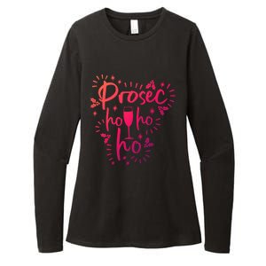 Funny Prosecco Wine Christmas I Prosec Ho Ho Ho Gift Womens CVC Long Sleeve Shirt