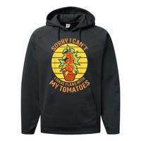 Funny Plan With Tomato Veggie Pun Tomatoes Vegetable Humor Performance Fleece Hoodie