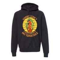 Funny Plan With Tomato Veggie Pun Tomatoes Vegetable Humor Premium Hoodie