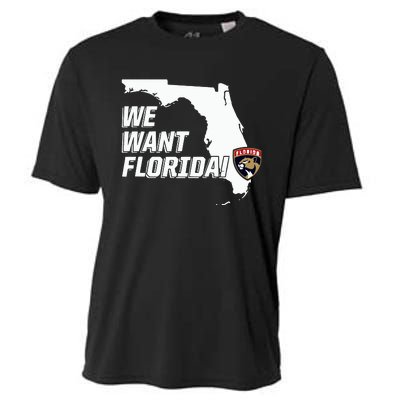 Florida Panther We Want Florida Cooling Performance Crew T-Shirt