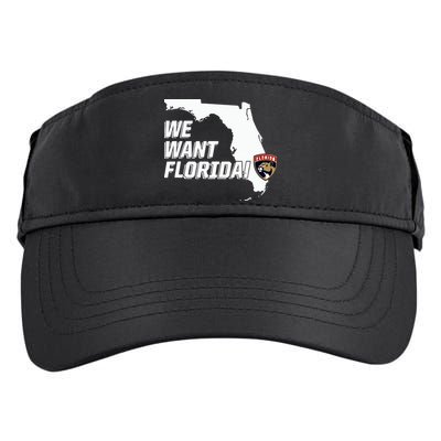 Florida Panther We Want Florida Adult Drive Performance Visor