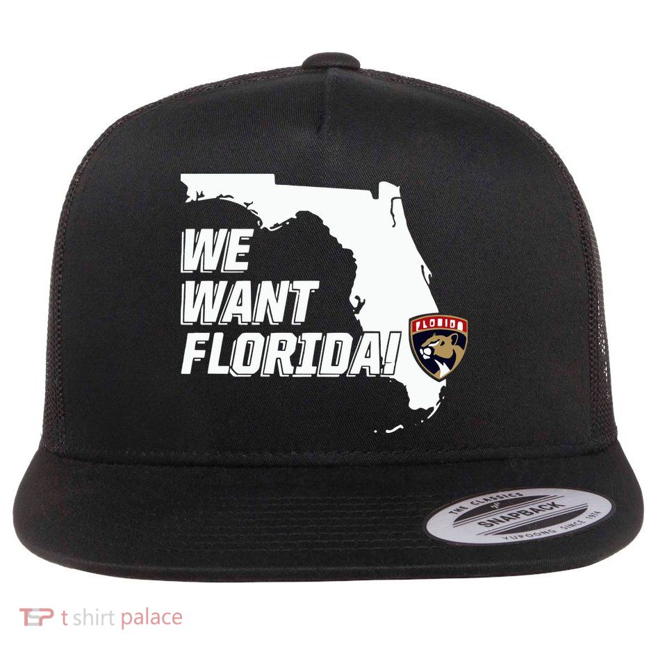 Florida Panther We Want Florida Flatbill Hat