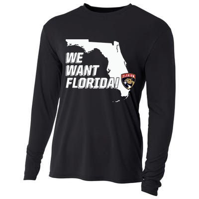 Florida Panther We Want Florida Cooling Performance Long Sleeve Crew