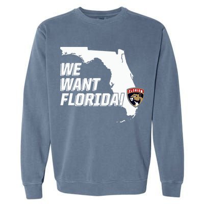 Florida Panther We Want Florida Garment-Dyed Sweatshirt