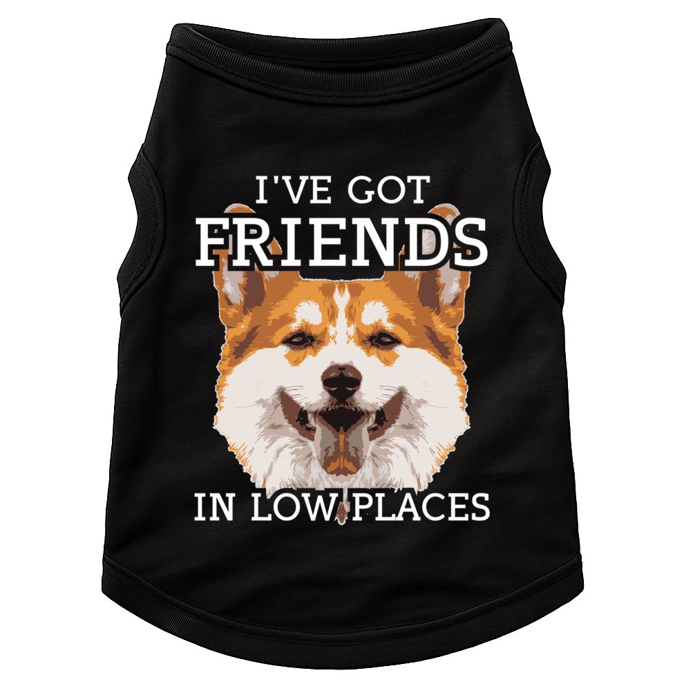 Funny Pembroke Welsh Corgi I've Got Friends In Low Places Cute Gift Doggie Tank