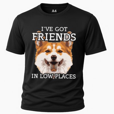 Funny Pembroke Welsh Corgi I've Got Friends In Low Places Cute Gift Performance Shirt