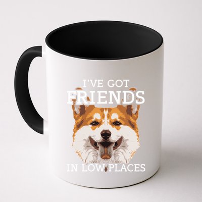Funny Pembroke Welsh Corgi I've Got Friends In Low Places Cute Gift Mug