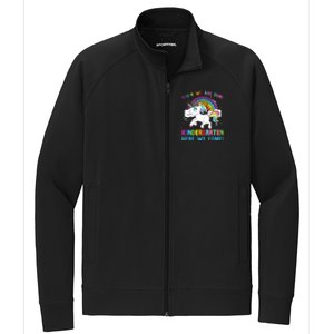 Funny PreK We Are Done Kindergarten Here We Come Unicorn Gift Stretch Full-Zip Cadet Jacket