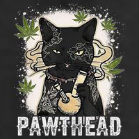 Funny Pawthead Weed Cat Smoking High Cannabis Cat 420 Stoner 11oz C Handle Ceramic Mug
