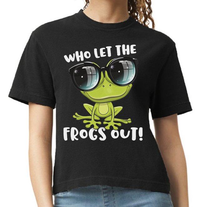Funny Passover Who Let The Frogs Ou Jewish Seder Comfort Colors Boxy T-Shirt